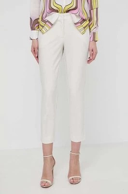 Zdjęcie produktu Marella spodnie damskie kolor beżowy fason cygaretki medium waist 2413131041200