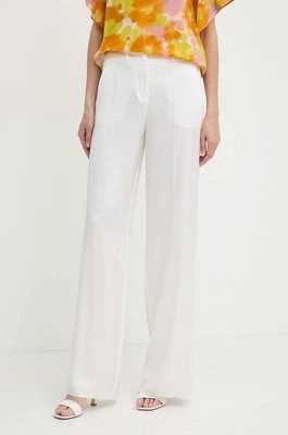 Zdjęcie produktu Marella spodnie damskie kolor biały proste high waist 2413131202200