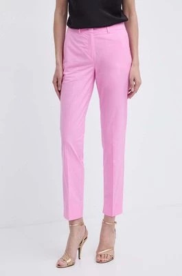 Zdjęcie produktu Marella spodnie damskie kolor fioletowy fason cygaretki high waist 2413131032200