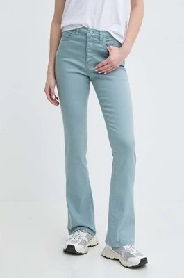 Zdjęcie produktu Marella spodnie damskie kolor niebieski dopasowane high waist 2413131125200