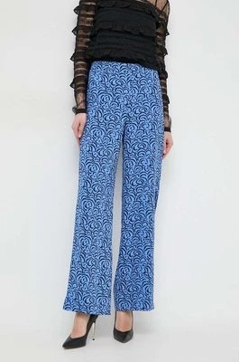 Zdjęcie produktu Marella spodnie damskie kolor niebieski szerokie high waist 2413131121200