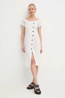 Zdjęcie produktu Marella sukienka kolor biały midi dopasowana 2413221012200