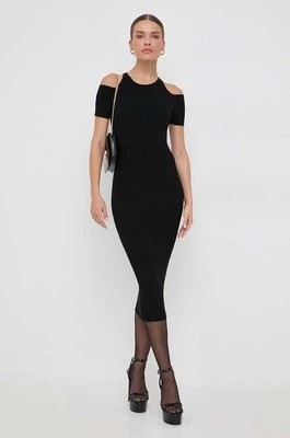 Zdjęcie produktu Marella sukienka kolor czarny midi dopasowana