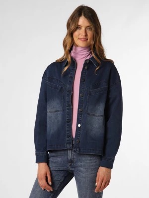 Zdjęcie produktu Marie Lund Damska kurtka jeansowa Kobiety Bawełna niebieski wypukły wzór tkaniny,