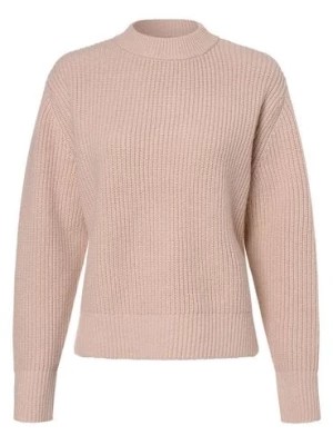 Zdjęcie produktu Marie Lund Damski sweter z wełny merino Kobiety Wełna merino beżowy jednolity,