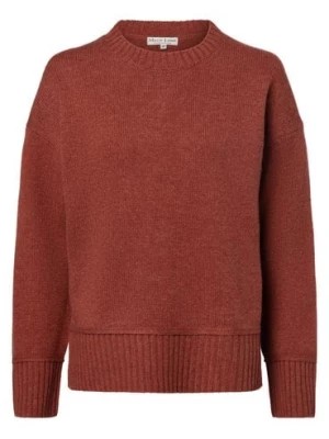 Zdjęcie produktu Marie Lund Damski sweter z wełny merino Kobiety Wełna merino czerwony marmurkowy,