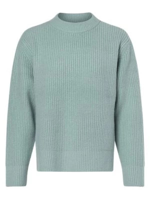Zdjęcie produktu Marie Lund Damski sweter z wełny merino Kobiety Wełna merino zielony jednolity,
