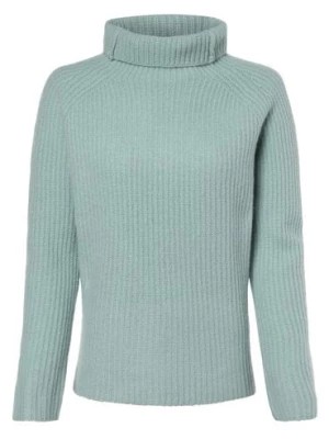 Zdjęcie produktu Marie Lund Damski sweter z wełny merino Kobiety Wełna niebieski jednolity,