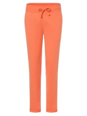 Zdjęcie produktu Marie Lund Damskie spodnie dresowe Kobiety Bawełna pomarańczowy jednolity,