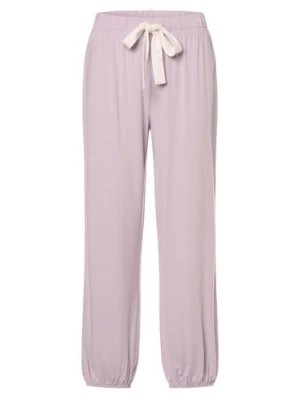 Zdjęcie produktu Marie Lund Damskie spodnie od piżamy Kobiety Dżersej lila jednolity,