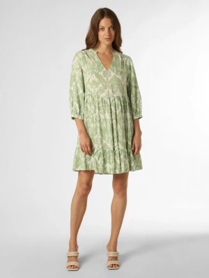 Zdjęcie produktu Marie Lund Sukienka damska Kobiety wiskoza zielony wzorzysty,