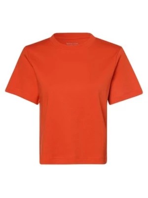 Zdjęcie produktu Marie Lund T-shirt damski Kobiety Bawełna pomarańczowy jednolity,