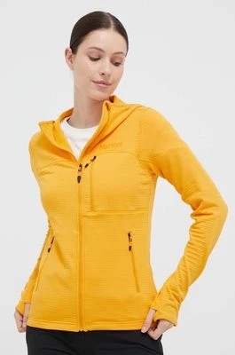Zdjęcie produktu Marmot bluza sportowa kolor pomarańczowy z kapturem gładka