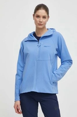 Zdjęcie produktu Marmot bluza sportowa Pinnacle DriClime Hoody kolor niebieski z kapturem gładka