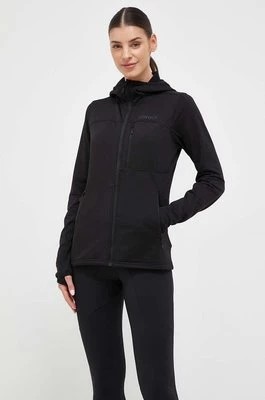 Zdjęcie produktu Marmot bluza sportowa Preon damska kolor czarny z kapturem gładka