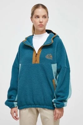 Zdjęcie produktu Marmot bluza sportowa Super Aros kolor turkusowy z kapturem wzorzysta