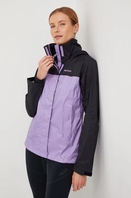 Zdjęcie produktu Marmot kurtka przeciwdeszczowa Precip Eco damska kolor fioletowy
