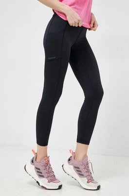 Zdjęcie produktu Marmot legginsy sportowe Rock Haven damskie kolor czarny gładkie