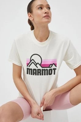 Zdjęcie produktu Marmot t-shirt damski kolor beżowy