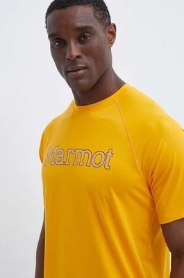 Zdjęcie produktu Marmot t-shirt sportowy Windridge Graphic kolor żółty z nadrukiem