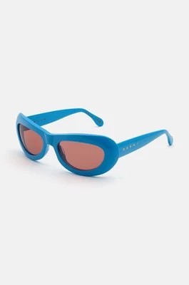 Zdjęcie produktu Marni okulary przeciwsłoneczne Field Of Rushes Blue kolor niebieski EYMRN00067.002.EZ5