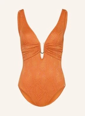 Zdjęcie produktu Maryan Mehlhorn Strój Kąpielowy Glance Z Błyszczącą Przędzą orange