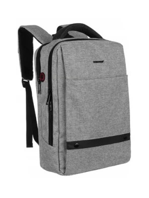 Zdjęcie produktu Materiałowy plecak unisex na laptopa 15" — David Jones szary