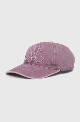 Zdjęcie produktu MAX&Co. czapka z daszkiem bawełniana kolor fioletowy z aplikacją 2416571017200