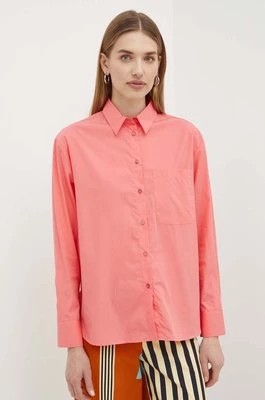 Zdjęcie produktu MAX&Co. koszula bawełniana damska kolor pomarańczowy relaxed z kołnierzykiem klasycznym 2416111044200
