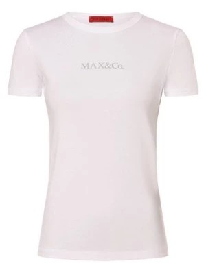 Zdjęcie produktu MAX&Co. Koszulka damska - Logotee Kobiety Bawełna biały jednolity,