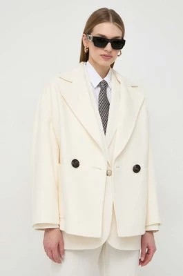 Zdjęcie produktu MAX&Co. kurtka wełniana kolor beżowy przejściowa oversize 2416081051200
