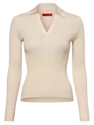 Zdjęcie produktu MAX&Co. Sweter damski Kobiety Bawełna beżowy wypukły wzór tkaniny,