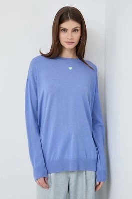 Zdjęcie produktu MAX&Co. sweter wełniany damski kolor niebieski lekki 2416361041200