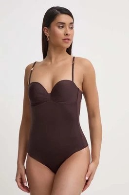 Zdjęcie produktu Max Mara Beachwear jednoczęściowy strój kąpielowy kolor brązowy 2416831019600