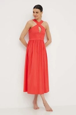 Zdjęcie produktu Max Mara Beachwear sukienka plażowa kolor czerwony 2416221079600