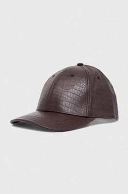 Zdjęcie produktu Max Mara Leisure czapka z daszkiem kolor brązowy gładka 2416571017600