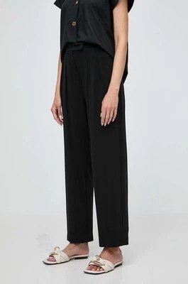 Zdjęcie produktu Max Mara Leisure spodnie damskie kolor czarny fason chinos high waist 2416781068600