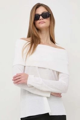 Zdjęcie produktu Max Mara Leisure sweter wełniany damski kolor biały lekki 2416361037600