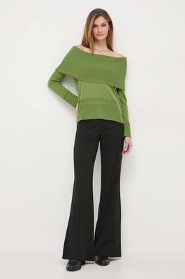 Zdjęcie produktu Max Mara Leisure sweter wełniany damski kolor zielony lekki 2416361037600