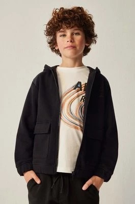 Zdjęcie produktu Mayoral bluza dziecięca kolor czarny z kapturem gładka