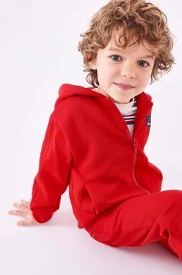 Zdjęcie produktu Mayoral bluza dziecięca kolor czerwony z kapturem gładka