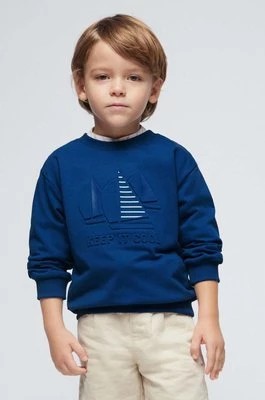 Zdjęcie produktu Mayoral bluza dziecięca kolor niebieski z aplikacją