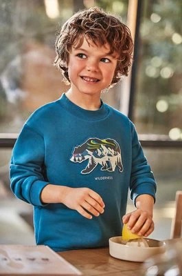 Zdjęcie produktu Mayoral bluza dziecięca kolor niebieski z nadrukiem