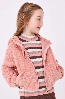 Zdjęcie produktu Mayoral bluza dziecięca kolor różowy z kapturem gładka