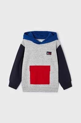 Zdjęcie produktu Mayoral bluza dziecięca kolor szary z kapturem wzorzysta