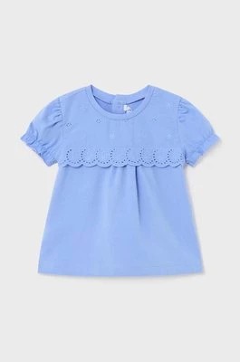 Zdjęcie produktu Mayoral bluzka niemowlęca kolor niebieski gładka