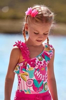 Zdjęcie produktu Mayoral jednoczęściowy strój kąpielowy dziecięcy kolor różowy