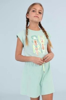 Zdjęcie produktu Mayoral kombinezon bawełniany dziecięcy kolor turkusowy mini rozkloszowana