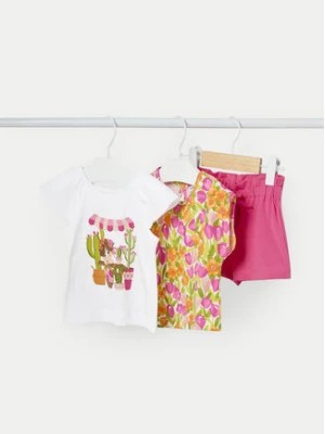 Zdjęcie produktu Mayoral Komplet 2 t-shirtów i spodenek 01229 Różowy Regular Fit