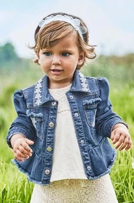 Zdjęcie produktu Mayoral kurtka jeansowa niemowlęca kolor niebieski
